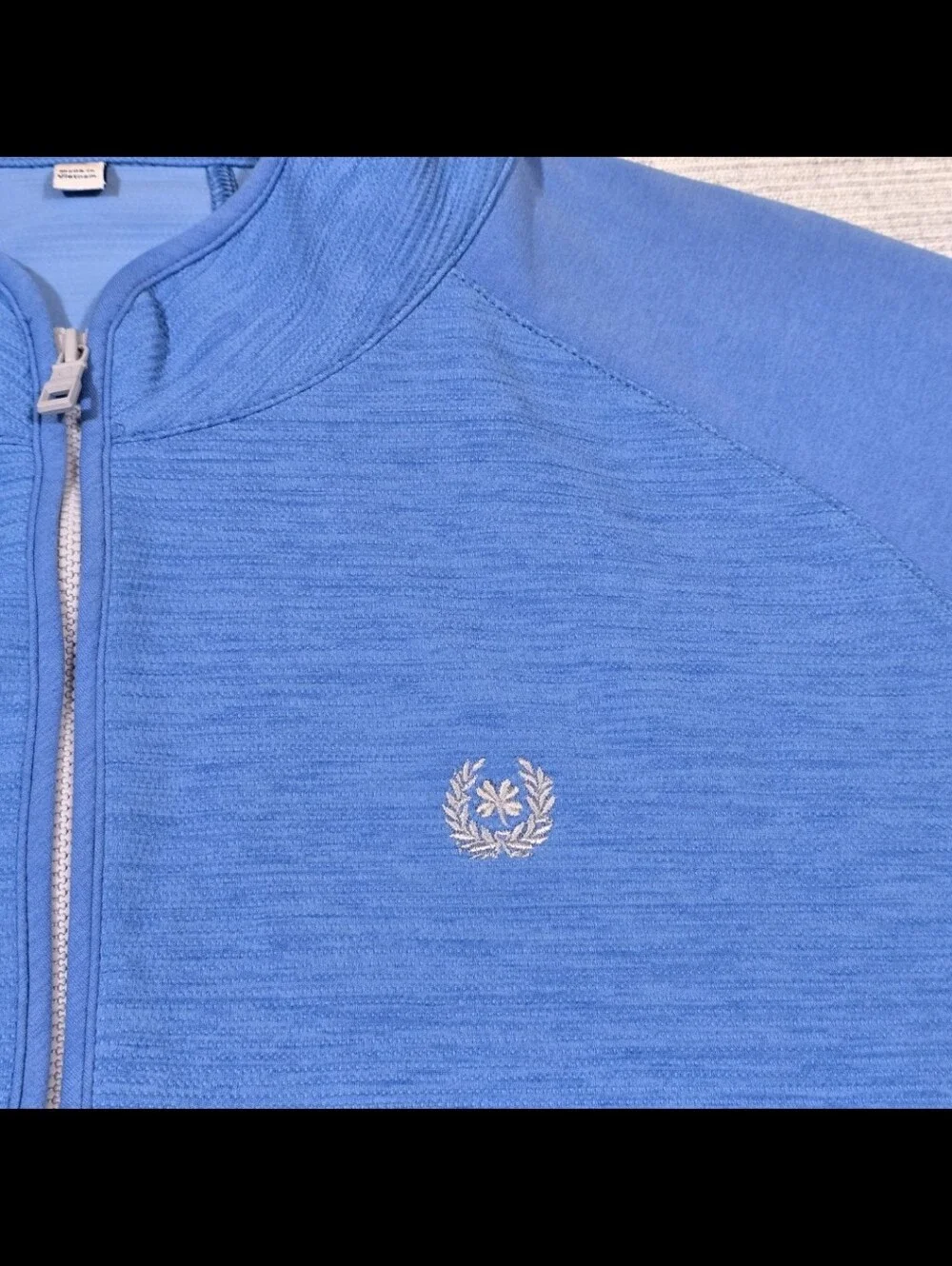 Peter Millar Vista Hybrid Full Zip Jacket Mens XL Blue Performance Golf